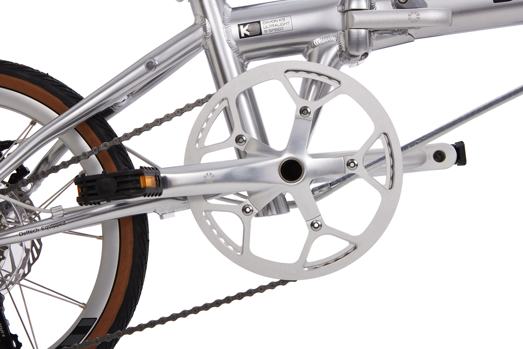 DAHON Vélo pliant K9 Argent vif pneu 16 po (349)