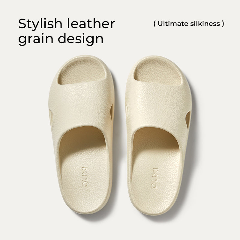PUXI Tongs en bois de litchi, sable clair, pointure 37-38, unisexe, style minimaliste