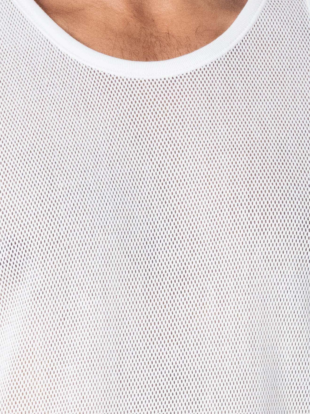 EMINENCE Débardeur homme maille aérée Pur Coton, Blanc