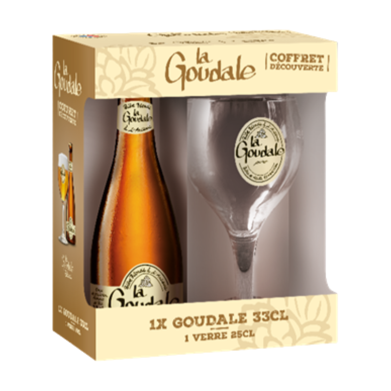 La Goudale Pack bière blonde à l'ancienne 7,2 % 33 cl + 1 verre
