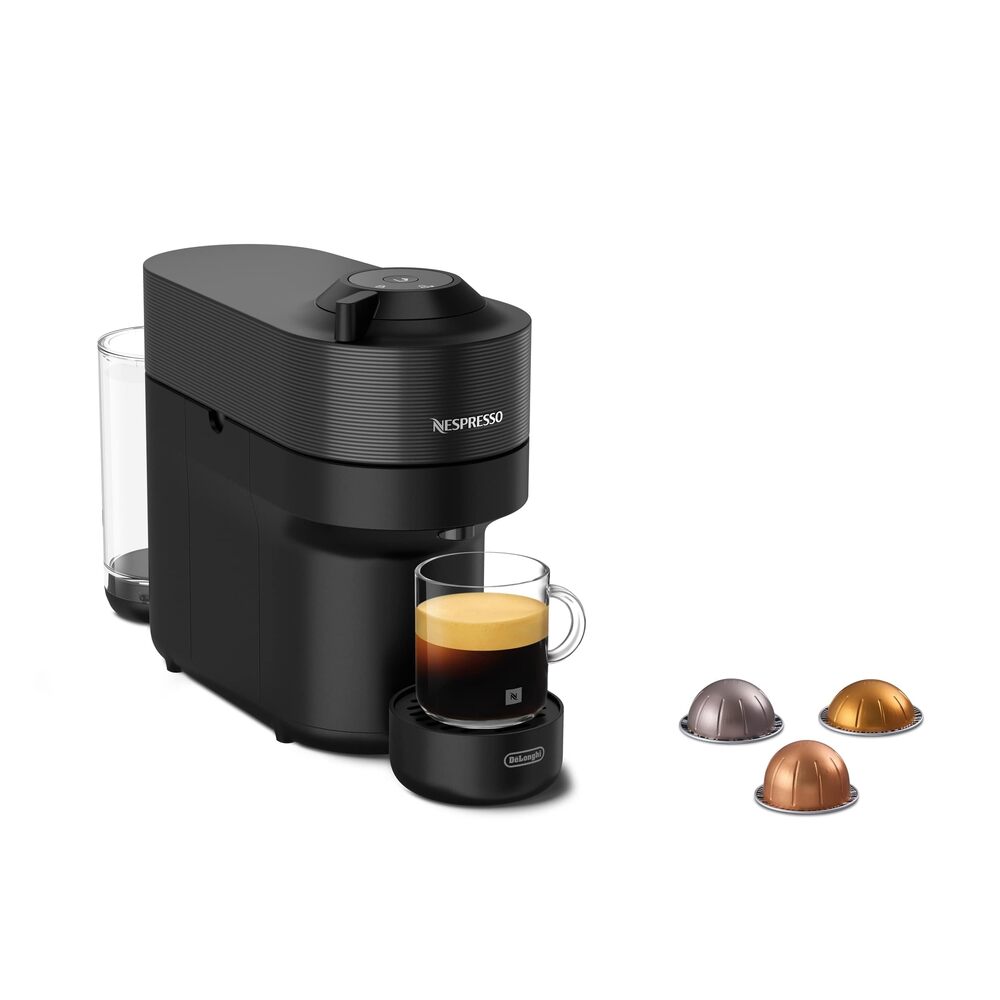 Nespresso Vertuo ENV90.B Vertuo Pop, Machine à café et expresso compacte à dosettes, Machine à dosettes de café pour capsules Vertuo, 0,6 litre - Noir