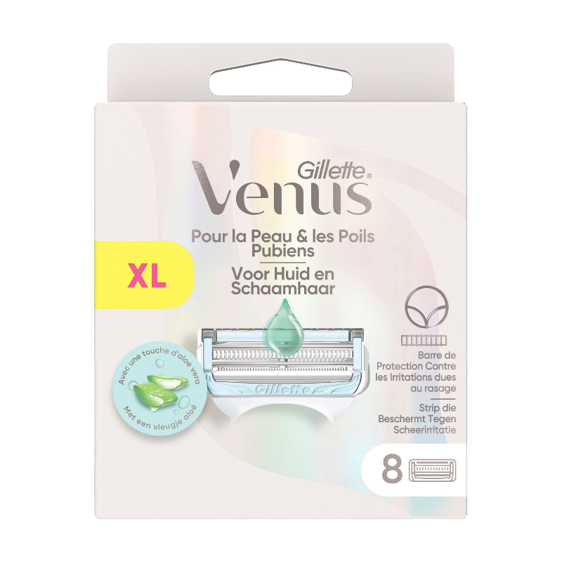 GILLETTE VENUS Satin Care - Lames de rasoir à l’aloe vera - Lot de 8 lames