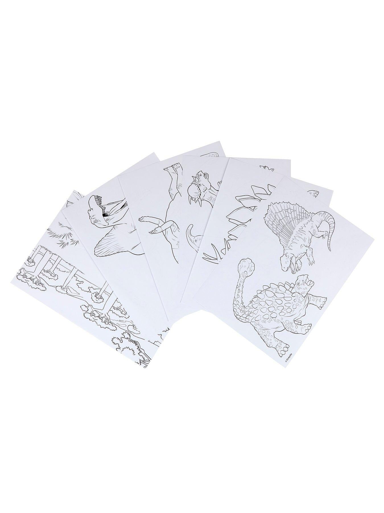 Crayola Tapis de Repassage Lumineux Édition Dinosaure avec Surface Lumineuse, 12 Crayons de Couleur & Feuilles de Repassage (74-7497)
