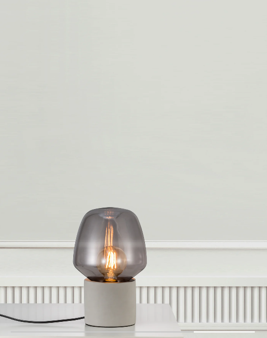 Lampe à poser CHRISTINA 20 béton gris clair IP20 E27 - Nordlux, Intérieur