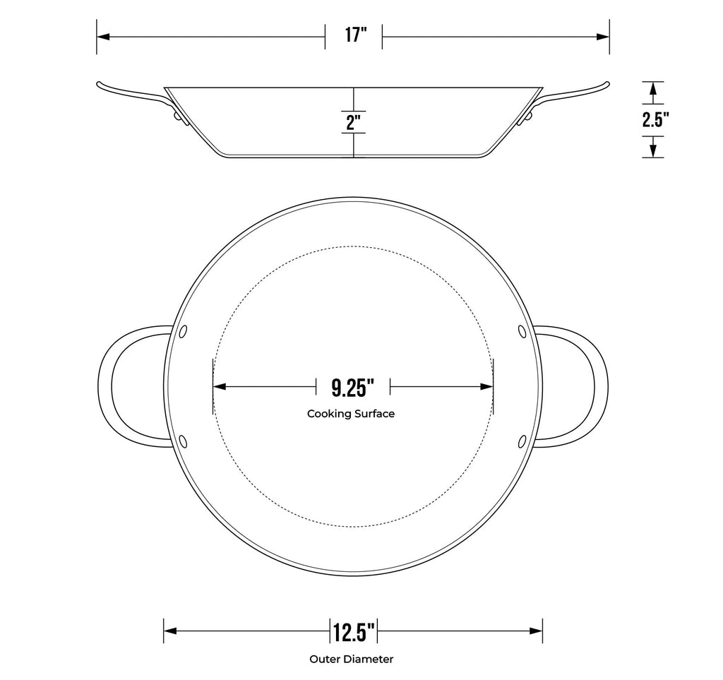 de Buyer Poêle à paëlla Mineral B Element - 32 cm