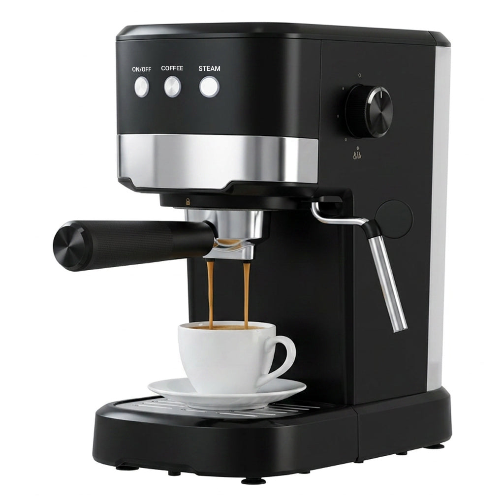 ochama Machine À Espresso Semi‑Automatique À Pression, Extraction Espresso 15Bar, Puissant Mousseur À Lait Vapeur, Fonction Réchauffage Des Tasses, Réservoir D’eau Grande Capacité 1,2L