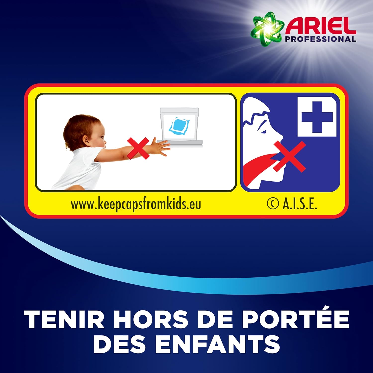 Ariel Capsules de lessive tout-en-un concentrées Professionnel Original - 50 doses
