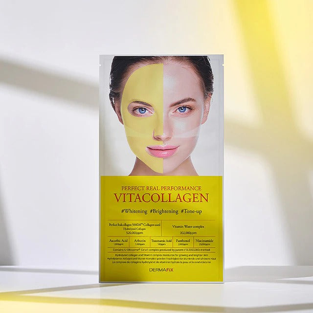 DERMAFIX Vitacollagen Masque éclaircissant au collagène - 8 x 23 g