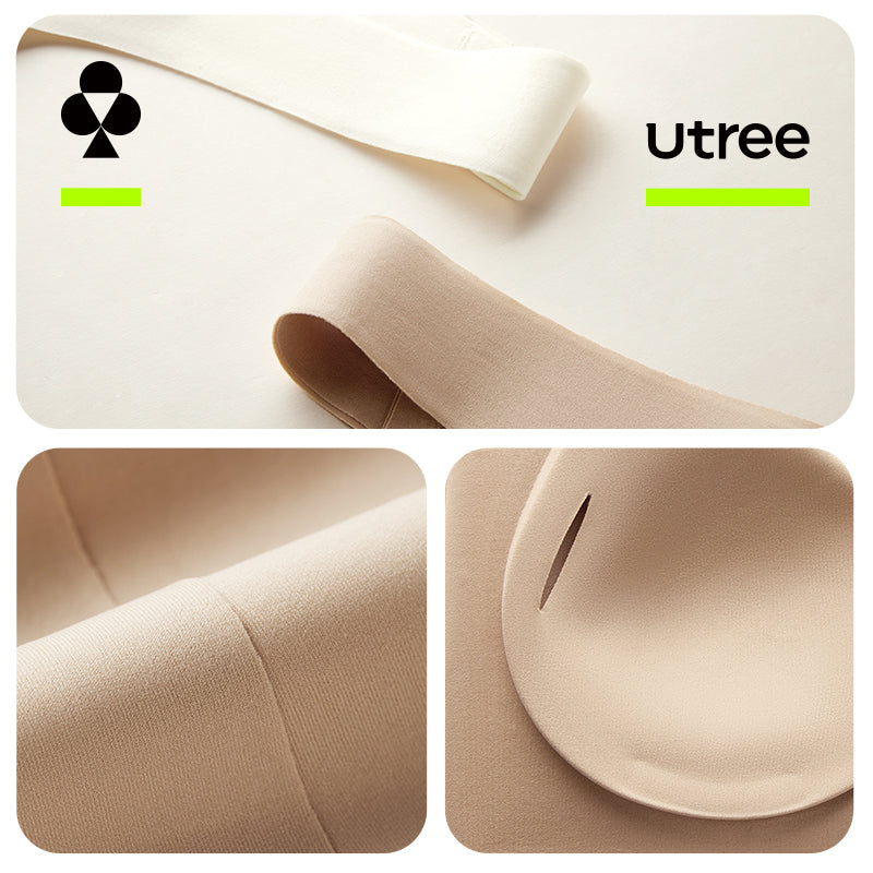 Utree - Débardeur de soutien pour femme avec coussinets, sans fil, antibactérien 10A, pour printemps et automne - Marron - 175/105 (XXL)