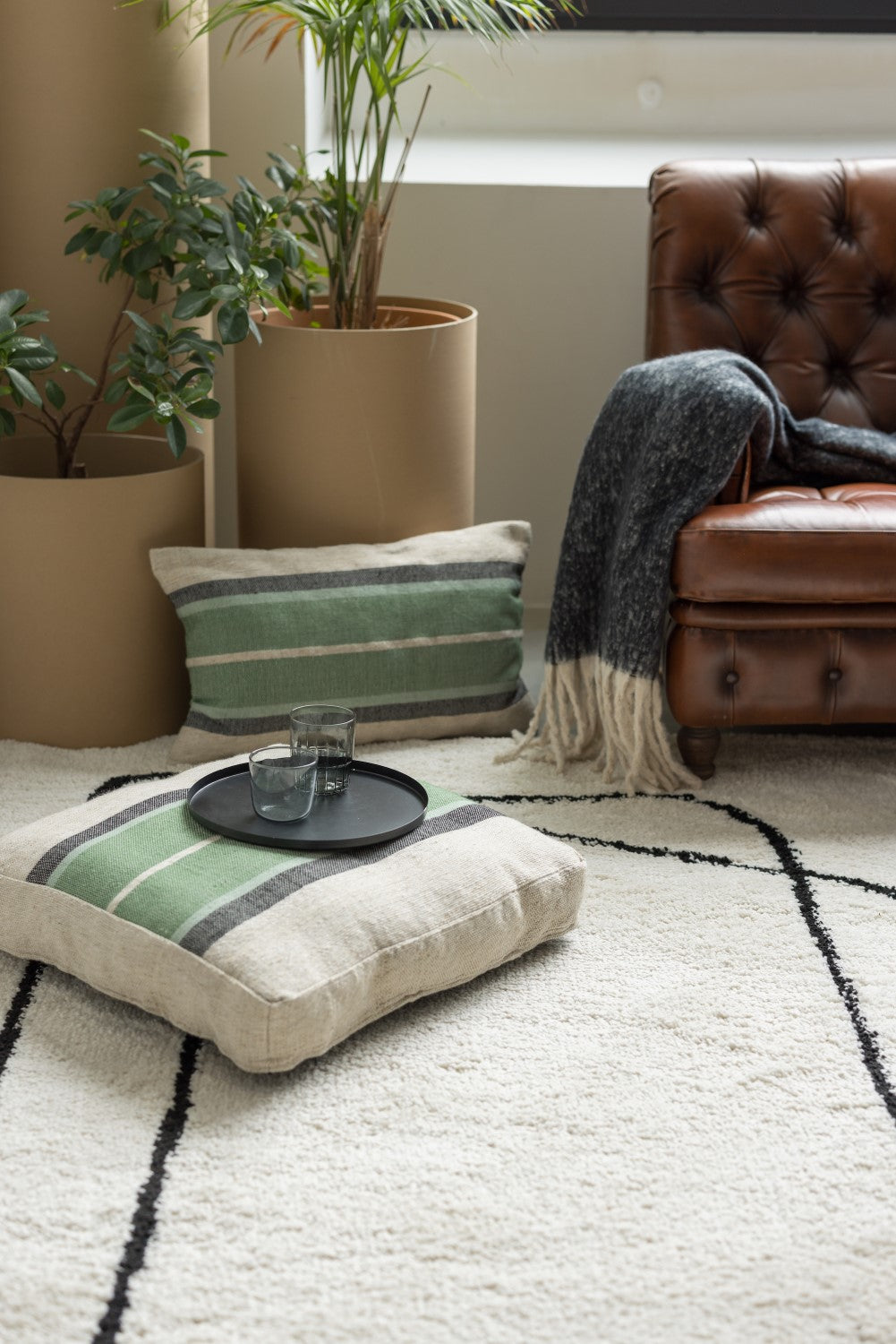 Housse de coussin gatsby eucalyptus