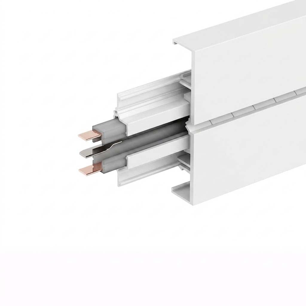 GONEO Rail de prises mural 500 mm blanc