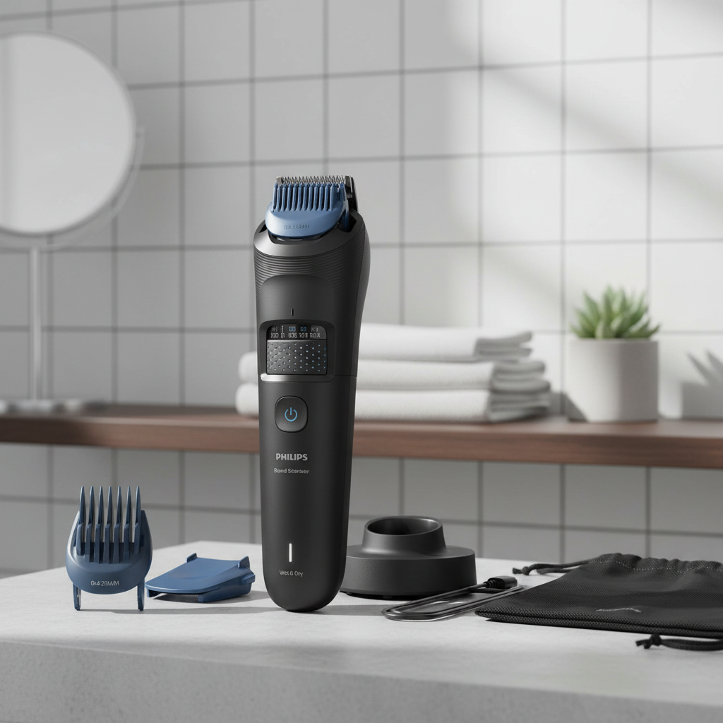 Philips Series 5000 BT5780/15 Tondeuse à barbe avec aspiration intégrée, 40 hauteurs de coupe, lames auto-affûtées, étanche, entretien facile - Noir