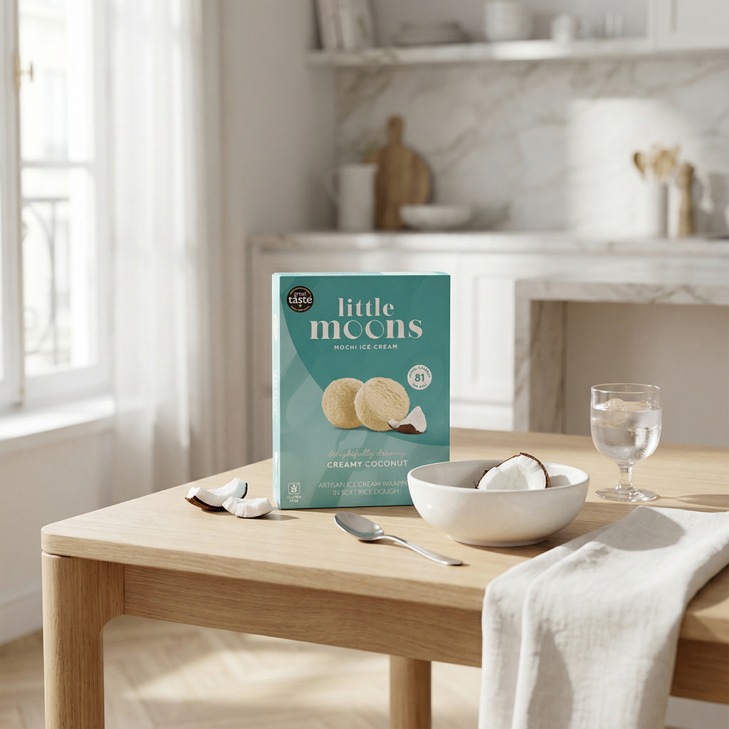 LITTLE MOONS Mochis glacés saveur noix de coco crémeuse - 192 g