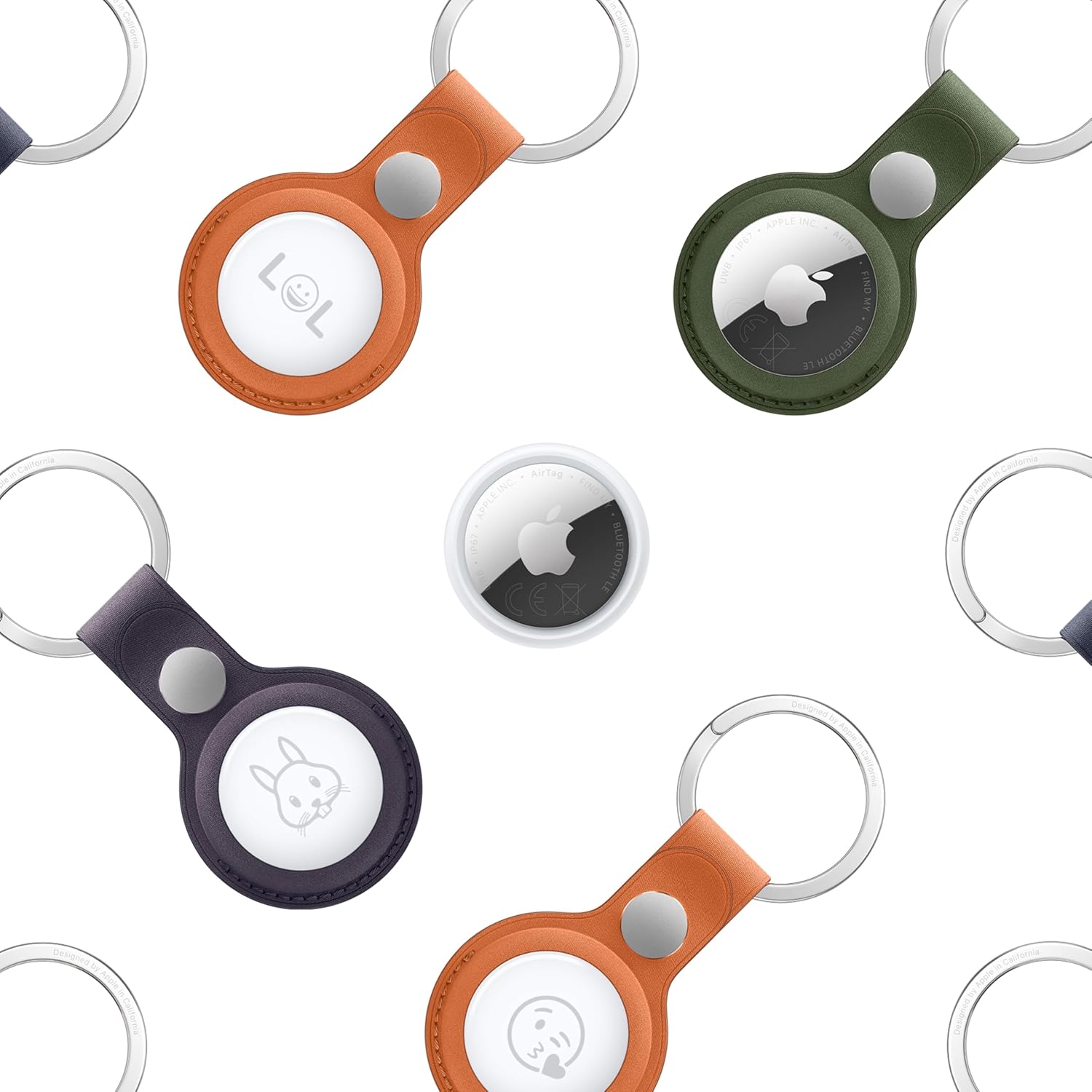 Apple AirTags Traceurs anti-perte, Lot de 4