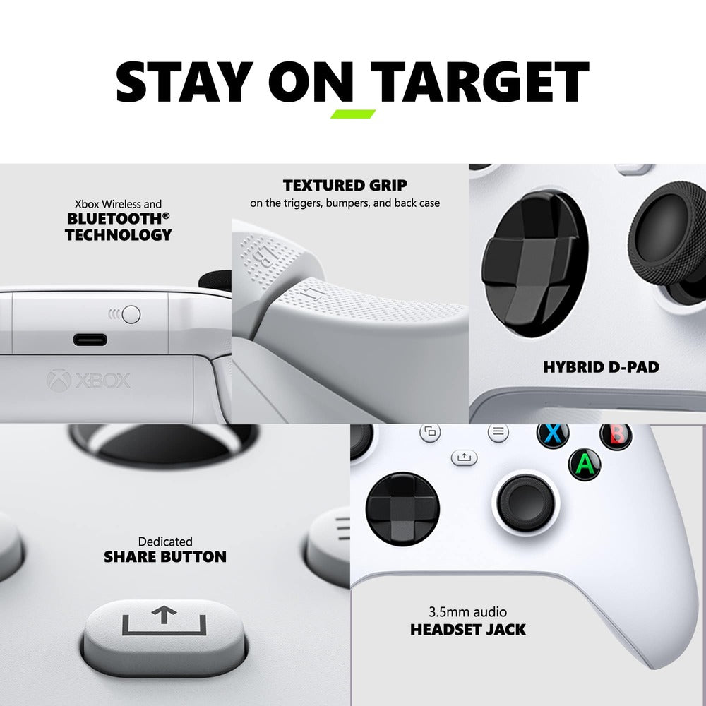 Manette sans fil Xbox pour Xbox Series/PC - Robot White + 3 Mois de Game Pass Ultimate