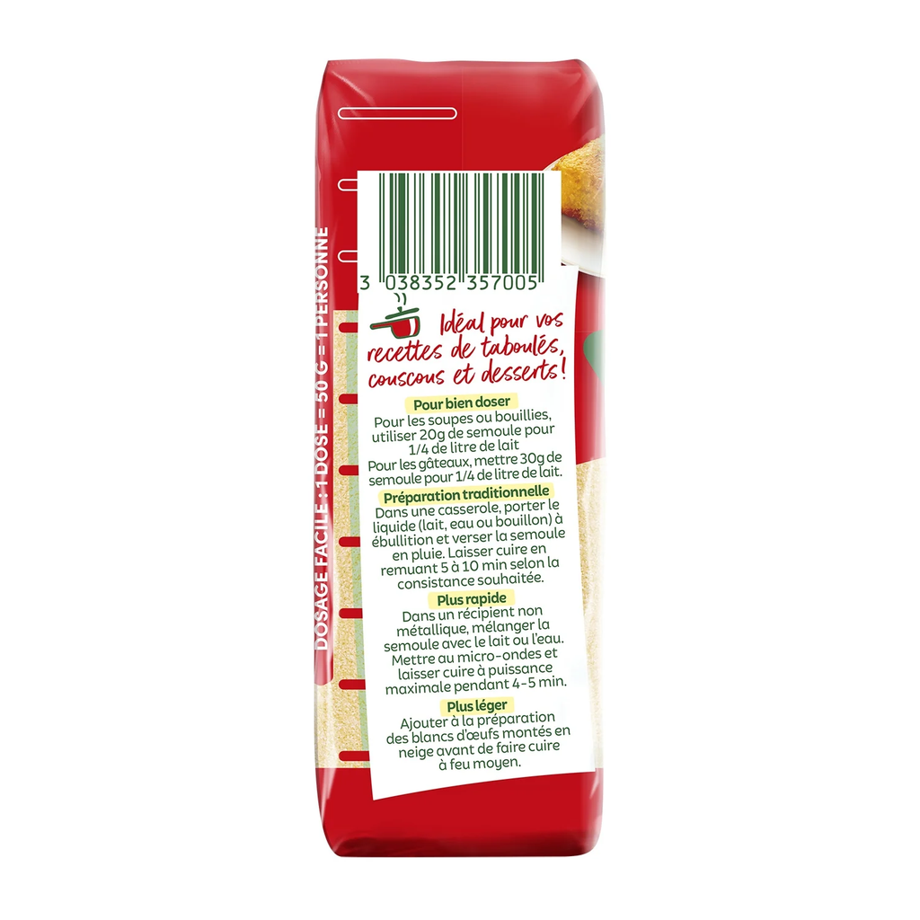 PANZANI Semoule fine - 500 g