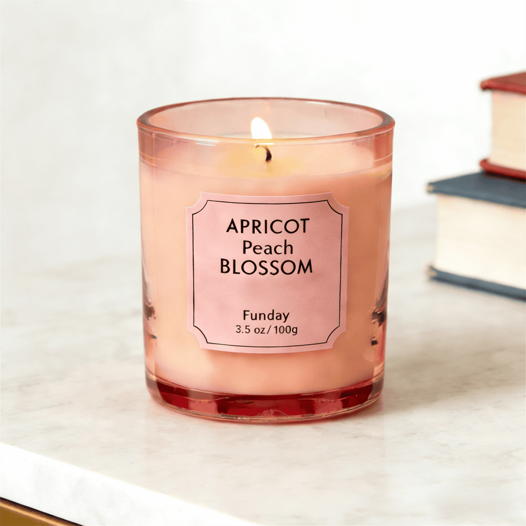 Zooly Bougie parfumée Amber Time Fleur de soie Rose 100 g 1 pièce