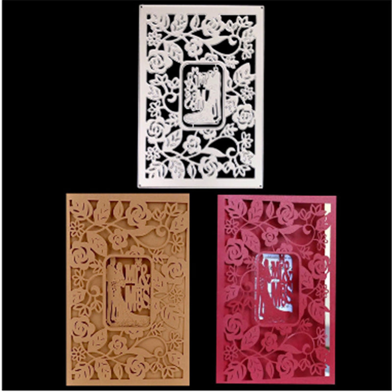 Set de tampons et de dies, tampons transparents et dies de découpe en métal pour scrapbooking DIY album photo décoratif, loisirs créatifs pour fabrication de cartes DIY