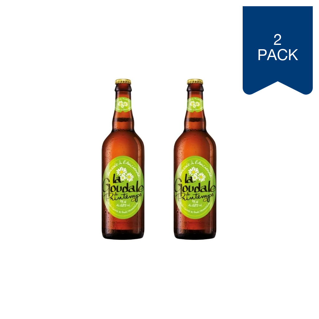 LA GOUDALE de Printemps Bière blonde 6,8 % - 75 cl (Lot de 2)