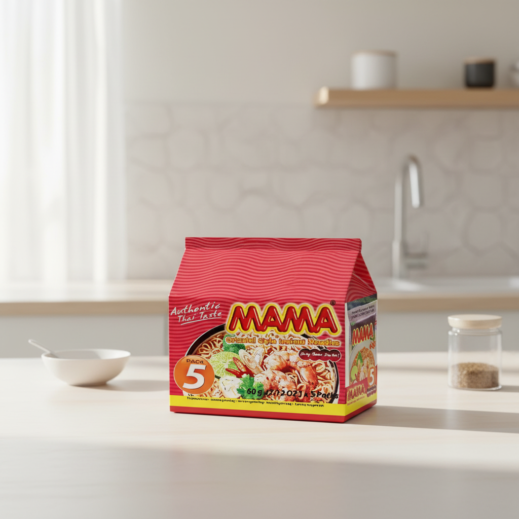 MAMA Nouilles instantanées saveur crevette - 5 x 60 g