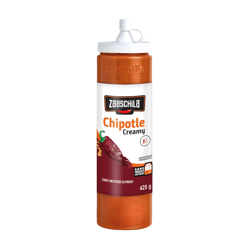 ZAASCHILA Sauce mexicaine chipotle crémeuse au piment jalapeño 425 g