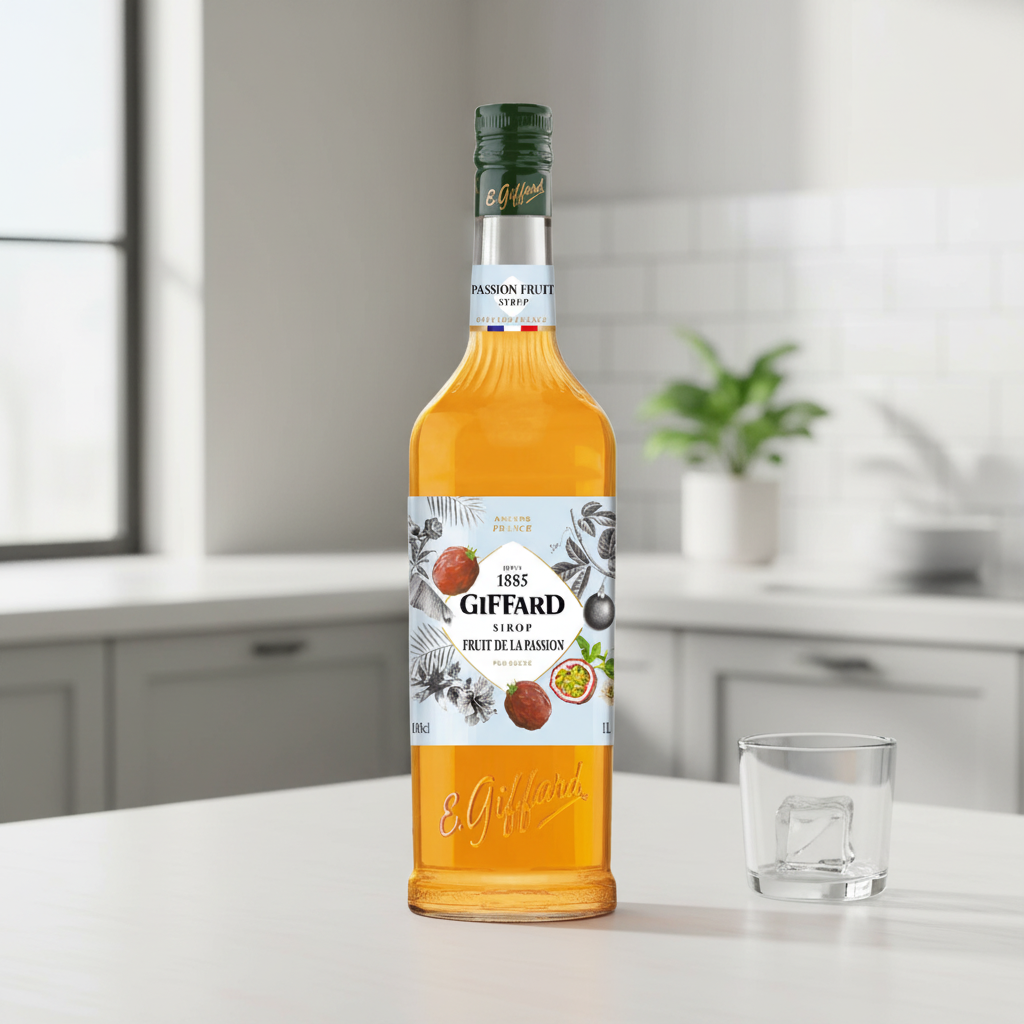 GIFFARD Sirop fruit de la passion pur sucre de canne - 1 L