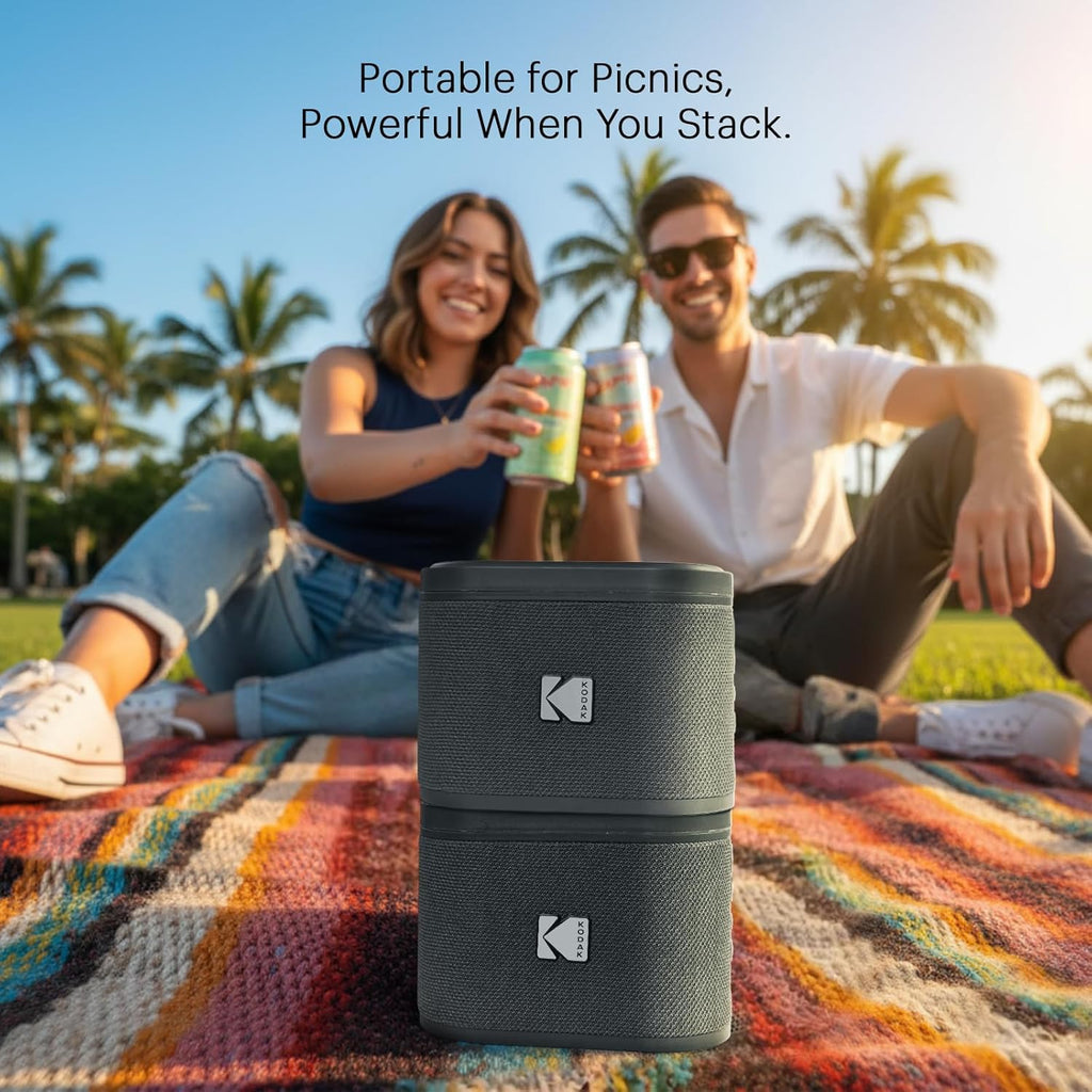 Kodak Soundbrix Enceinte Bluetooth - Gris