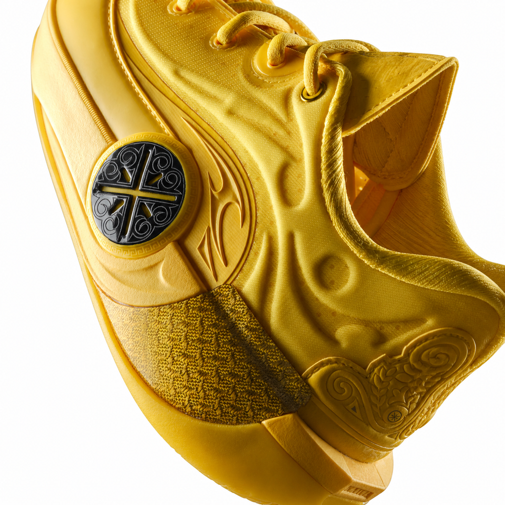 EU43 LI-NING Way of Wade 12 Chaussures de basket professionnel pour homme intérieur et extérieur - Jaune éclatant