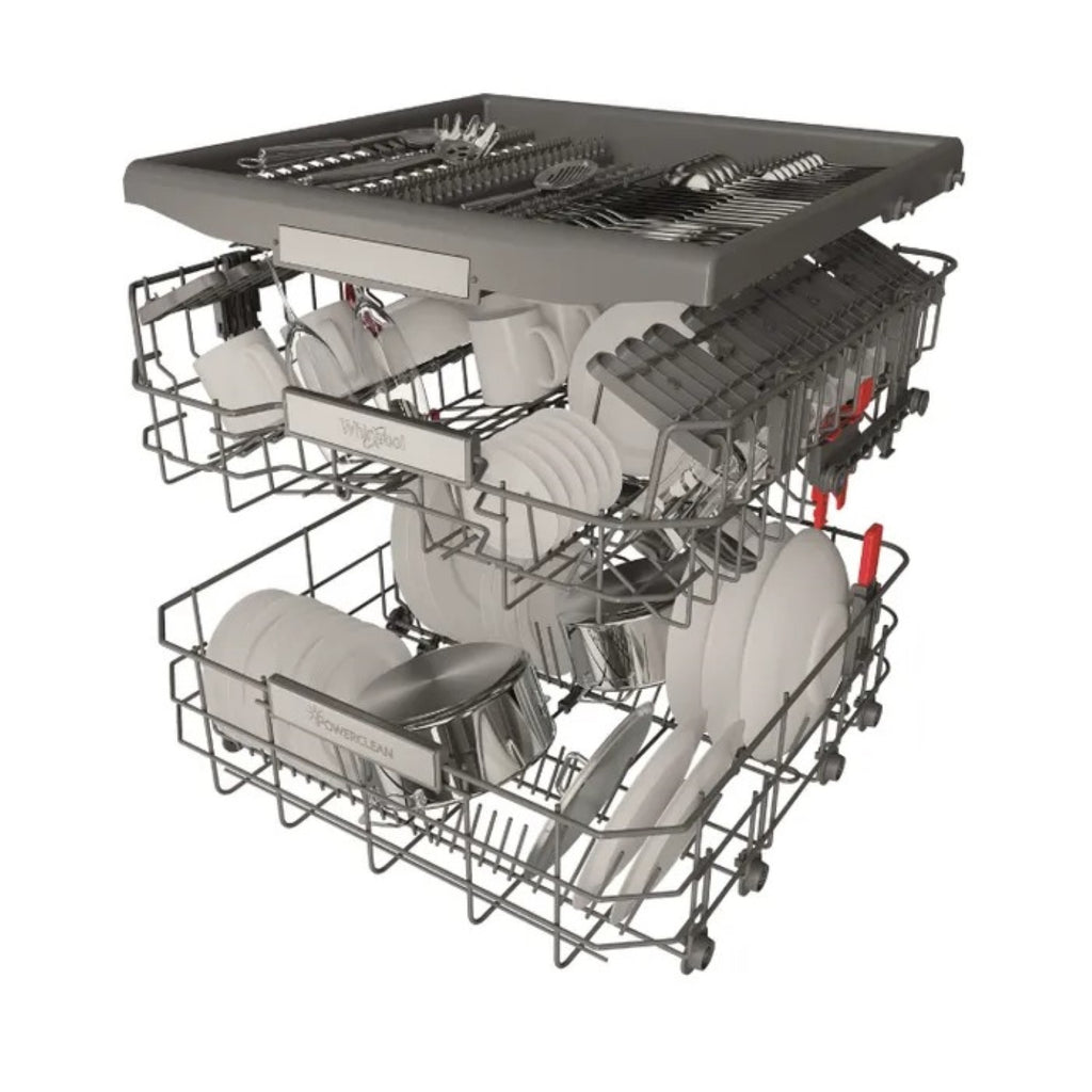 WHIRLPOOL WH6FC14BN70X Lave-vaisselle pose libre 60 cm - 14 couverts - Inox - Classe C