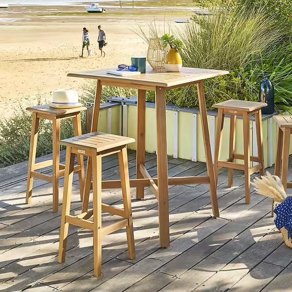 Hespéride Tiwi Table haute de jardin en acacia