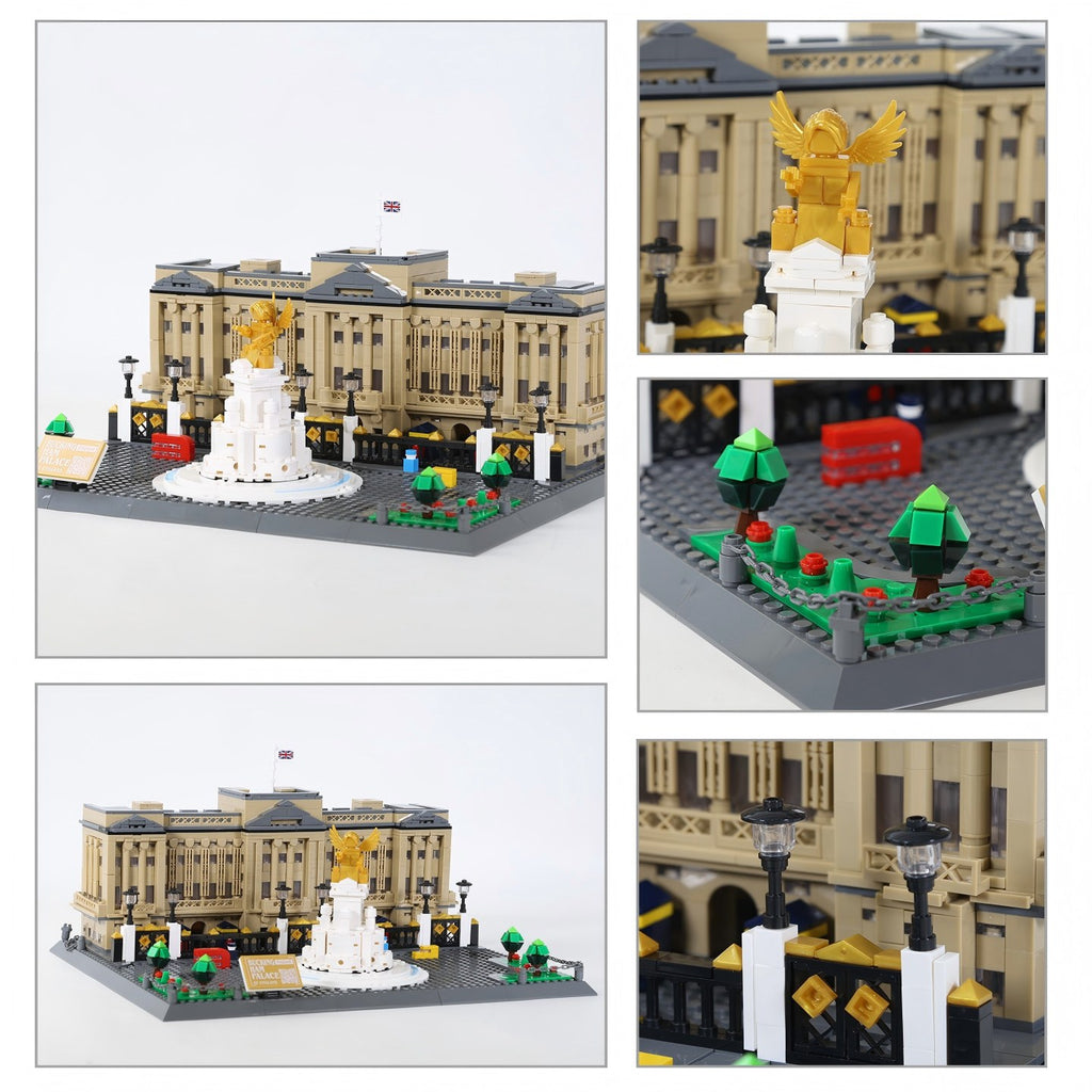 WANGE Buckingham Palace-Londres, Angleterre 1695 Pièces Ensemble de Blocs de Construction pour Bâtisseurs Amateurs