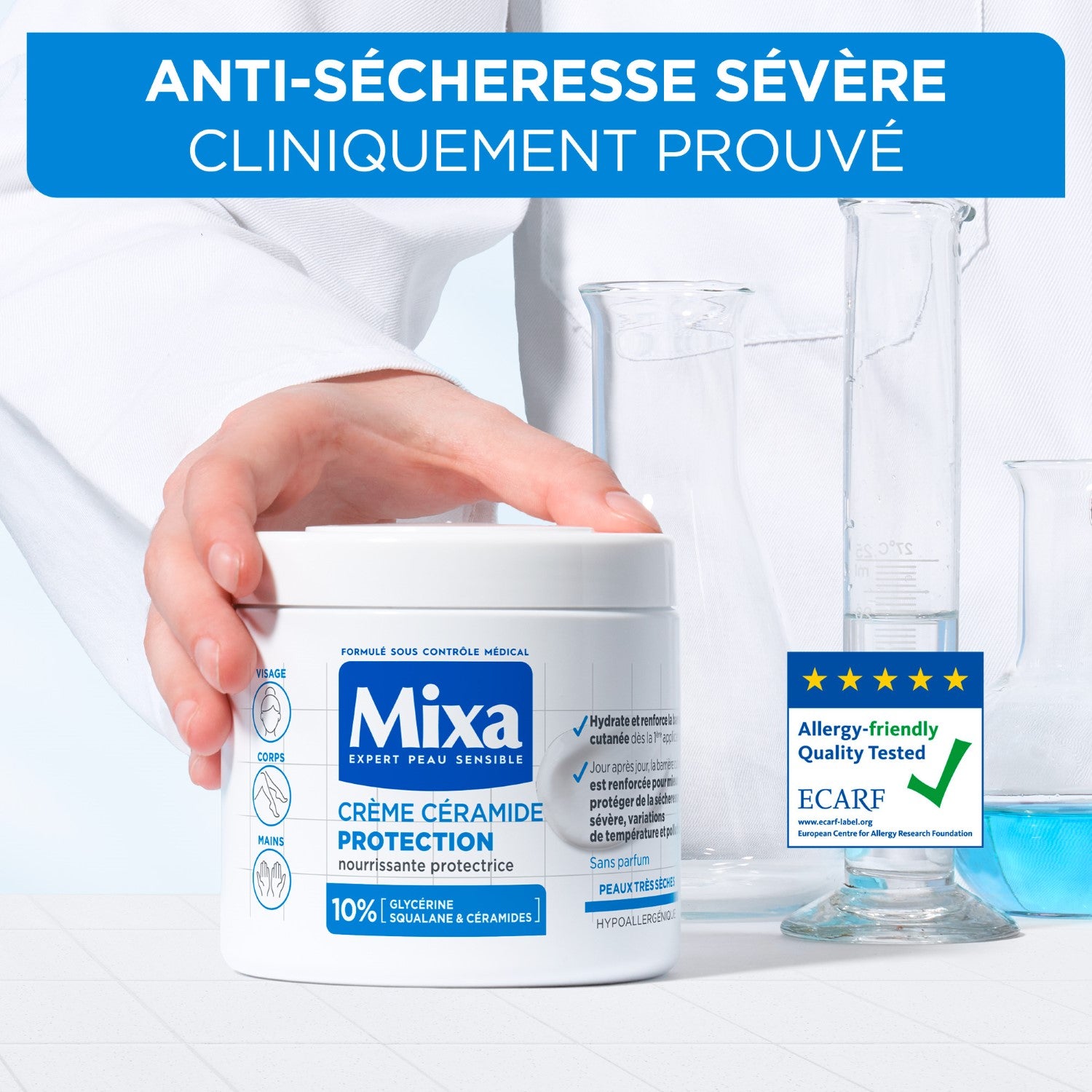 Mixa Crème Nourrissante Protectrice aux Céramides 400 ml