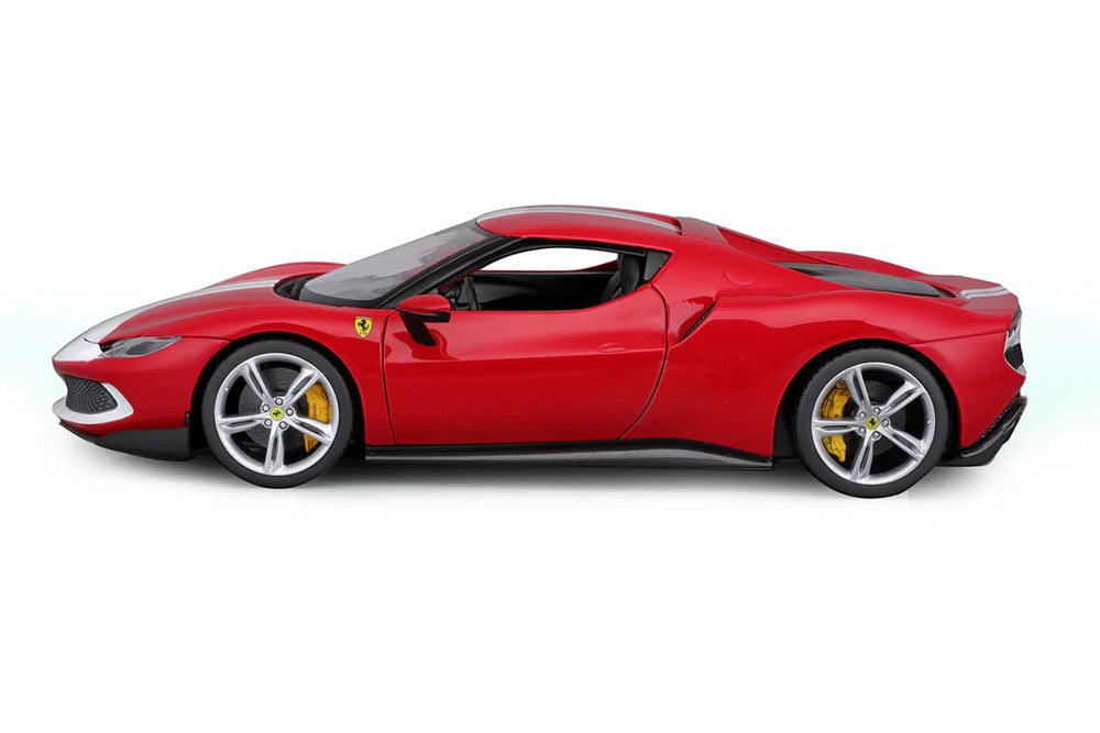 Bburago 1/18 Ferrari - 296 GTB - Rouge et blanche