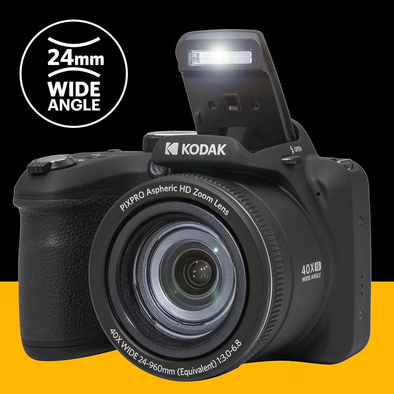 Kodak Appareil photo numérique bridge avec zoom optique 40 x (Noir)