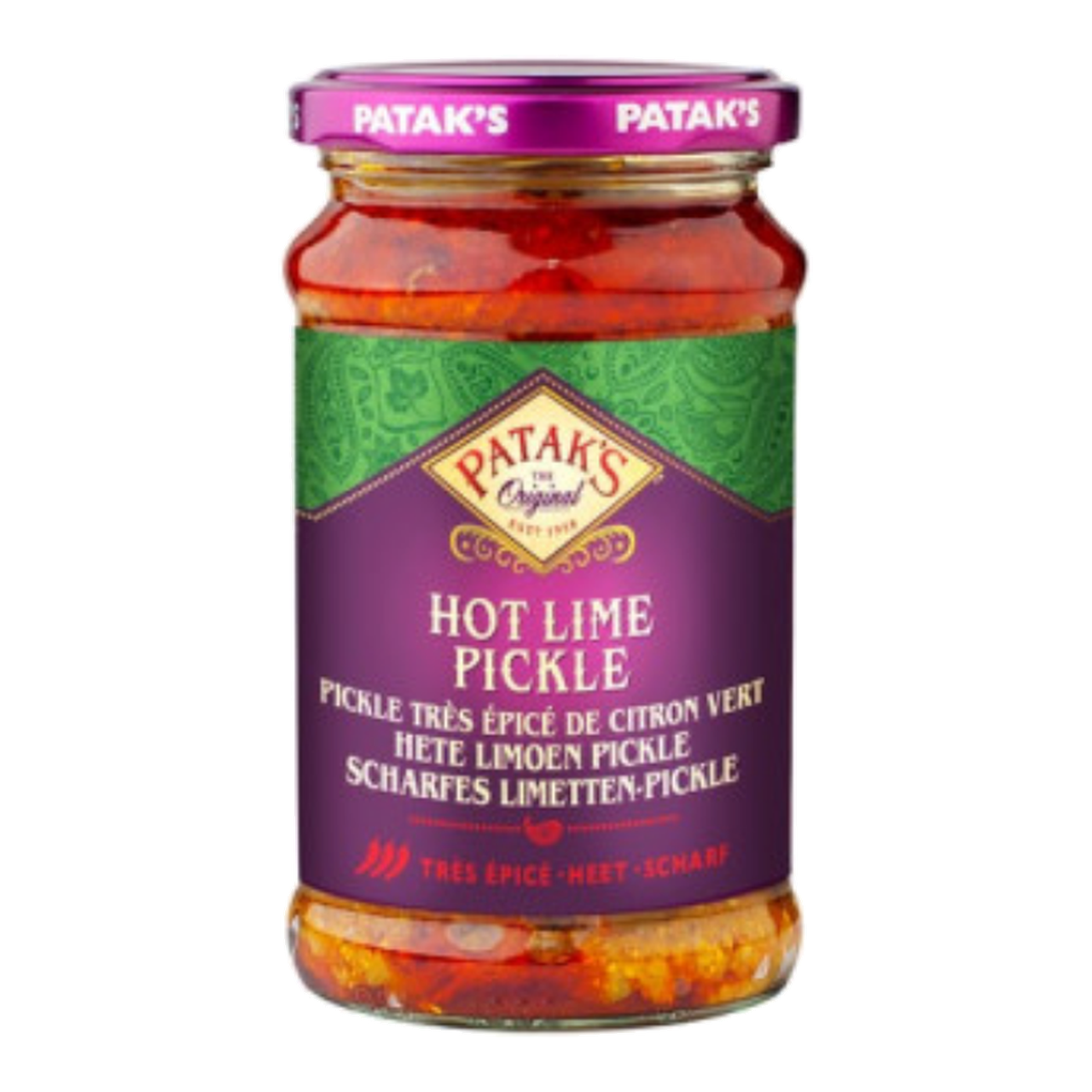 PATAK'S Pickle très épicé de citron vert - 283 g