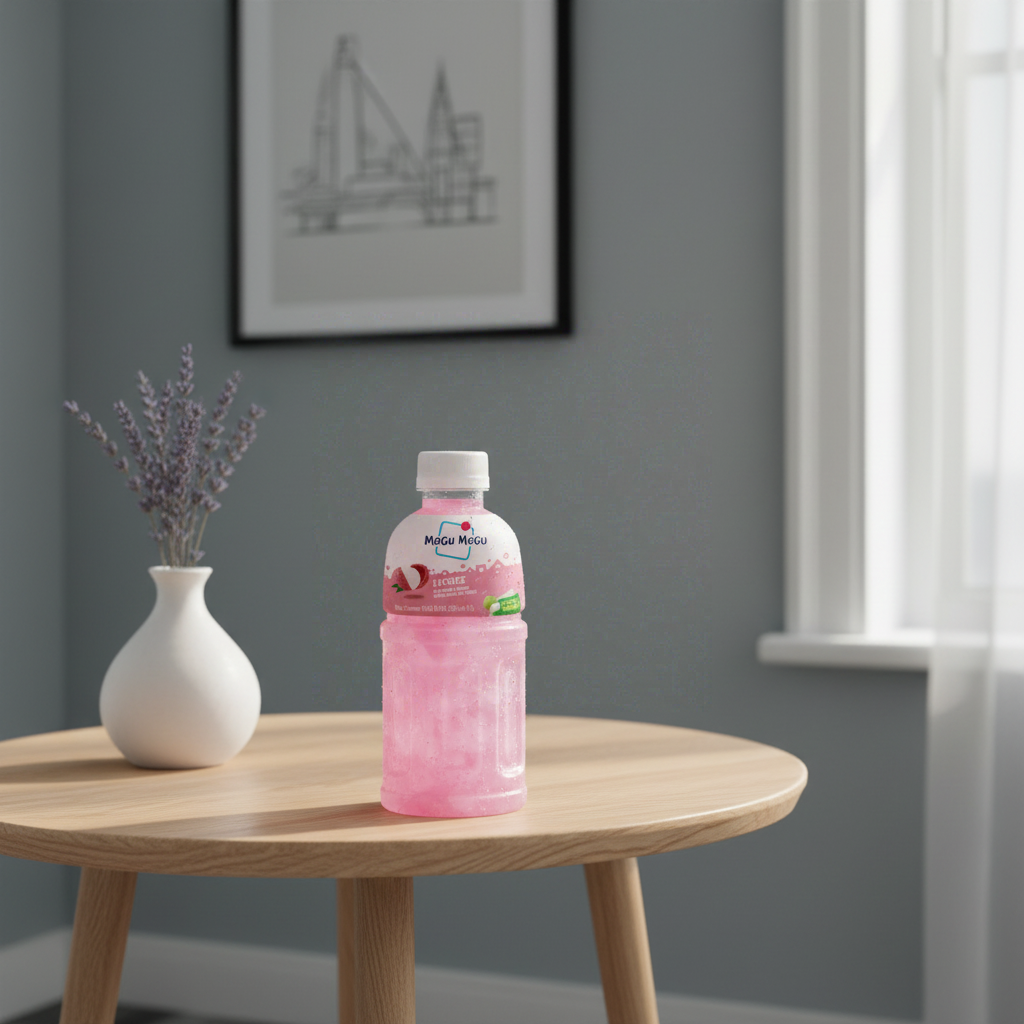 Mogu Mogu Boisson à la nata de coco saveur litchi - 320 ml