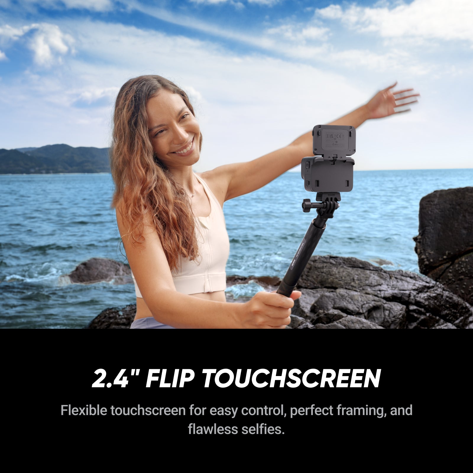 Insta360 Ace Pro - Caméra d’action étanche, co-développée avec Leica, capteur 1/1,3 po et réduction du bruit par IA pour une qualité d’image exceptionnelle, 4K120 ips, écran rabattable 2,4 po et fonctionnalités IA avancées