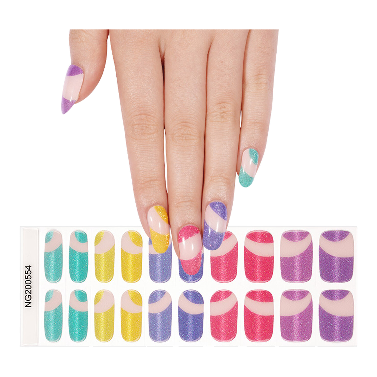 MeoMagic 14-259 Autocollants gels pour ongles - 20 pièces