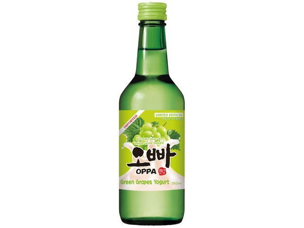 OPPA Soju saveur yaourt aux raisins verts 12 % - 20 x 360 ml