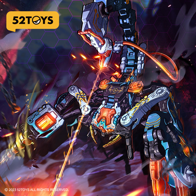 52TOYS BEASTBOX Série Scorpion Tempête Figurine Méca Transformable Tendance Décoration de Bureau Jouet de Collection À Partir de 14 Ans