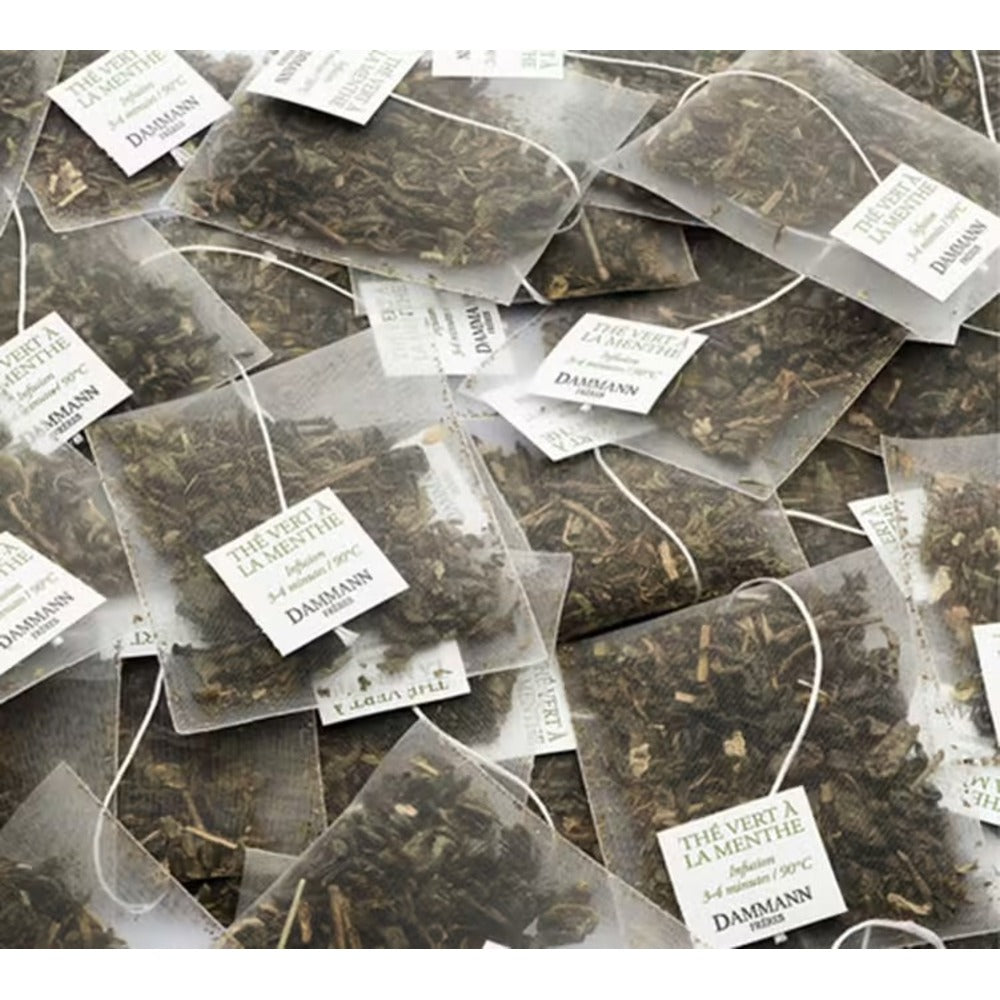 DAMMANN FRERES Lot de 24 sachets de thé vert à la menthe - 48 g