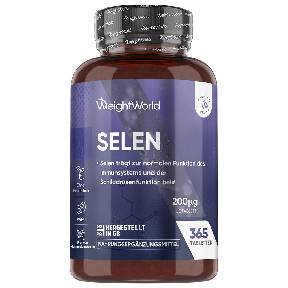 WeightWorld Sélénium 200 µg 365 comprimés