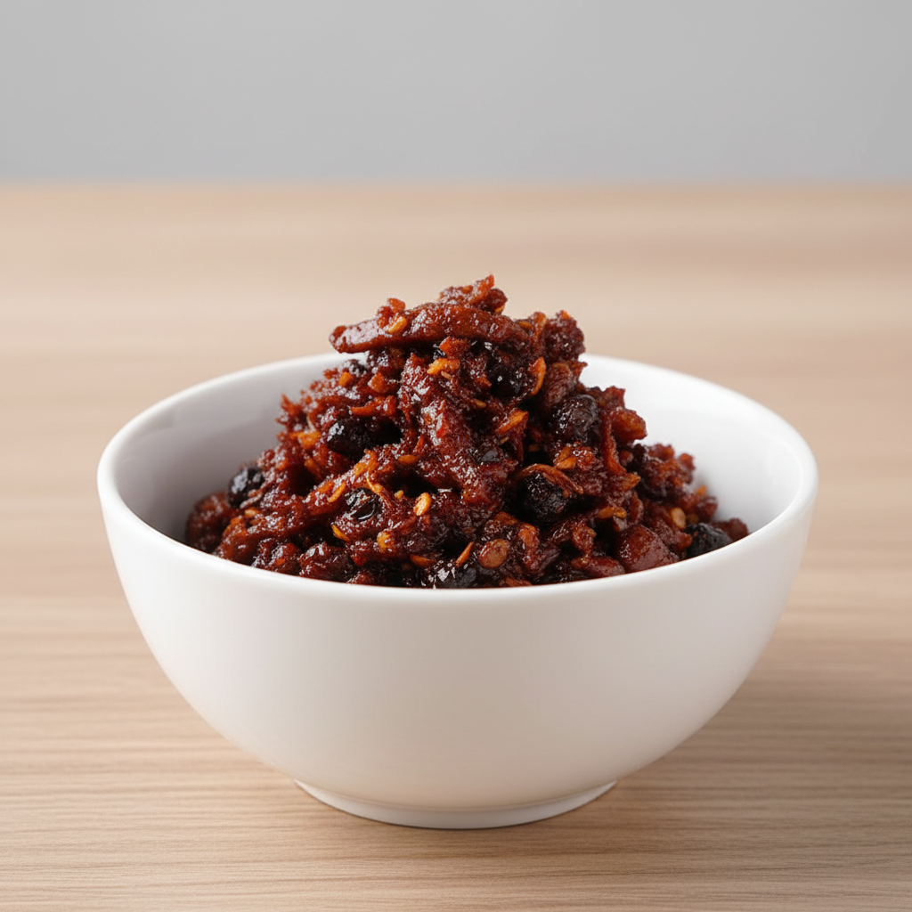 Lao Gan Ma Porc effiloché à l'huile de piment avec sauce aux haricots noirs - 280 g