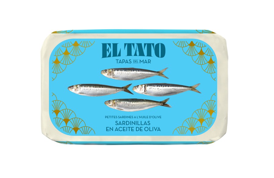 El Tato petites sardines 16/20u huile d'en olive 115/81g