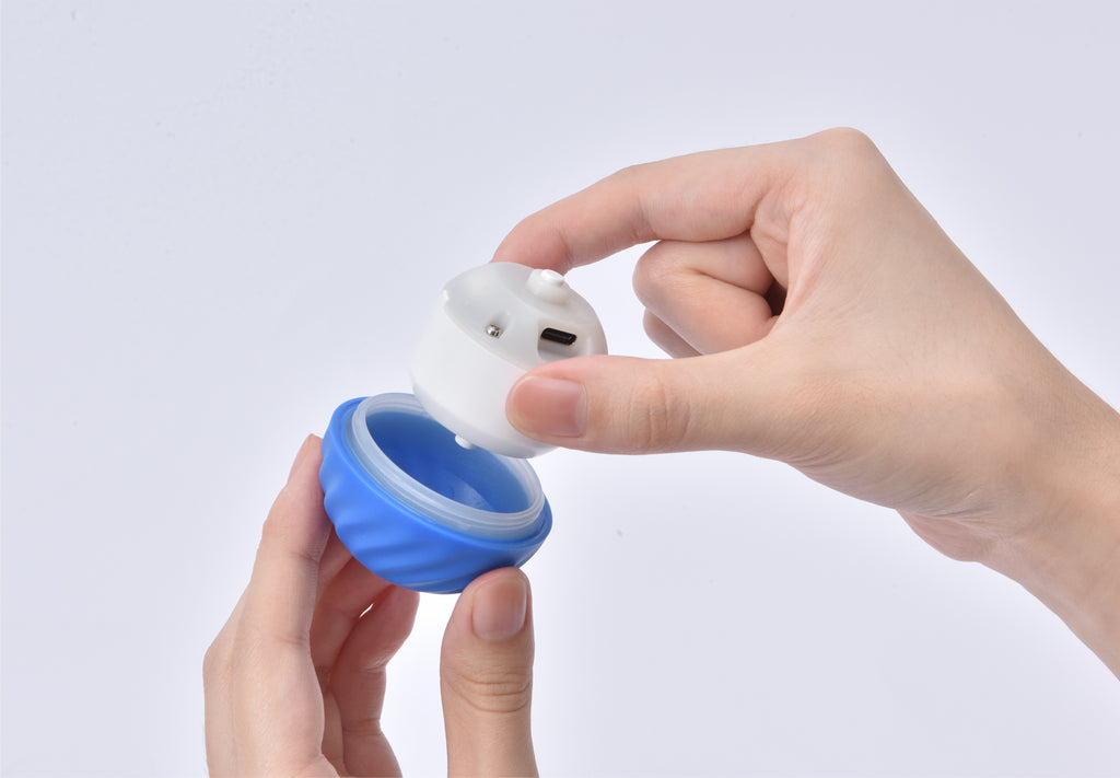 PETGRAVITY Balle rebondissante intelligente pour chien de taille moyenne - Bleu