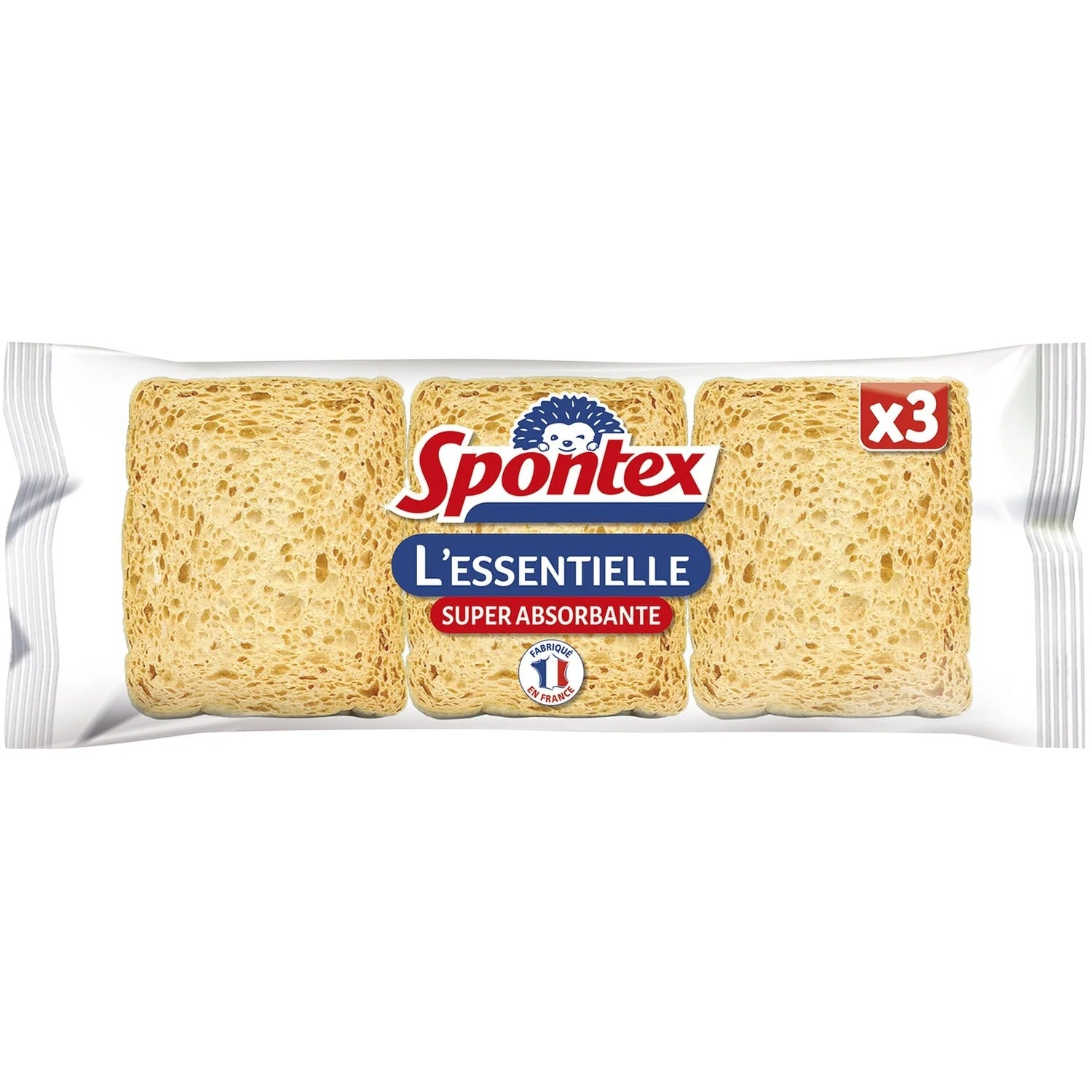 SPONTEX Éponge Essentielle-lot de 3