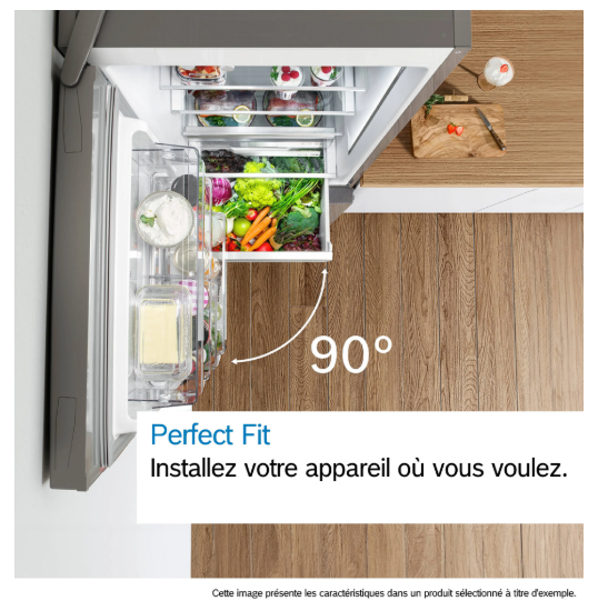 Bosch KGN39VLEB Réfrigérateur et congélateur 368 L Classe E - Inox