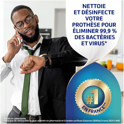 POLIDENT Pouvoir Actif - Nettoyant Appareil Dentaire Fraîcheur Intense - 36 Comprimés