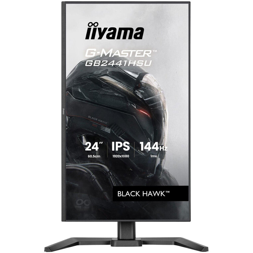 iiyama G-MASTER Red Eagle GB2441HSU-B1 - Moniteur Gaming FHD 24" (1920 x 1080, Fast IPS, 0,5 ms, 165 Hz, LED, HDMI, DisplayPort, Hub USB, Réglage de la hauteur, Noir)