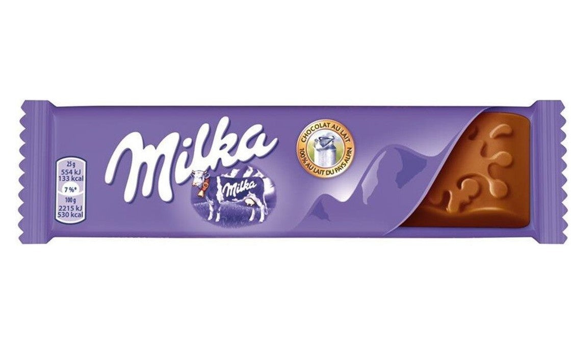 MILKA Barre de chocolat au lait - 25 g